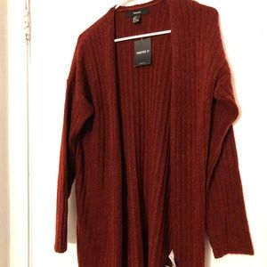 NWT Forever 21 Brushed-Knit Cardigan